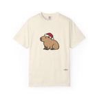Capybara Santa Hat Comfort Colors T-Shirt