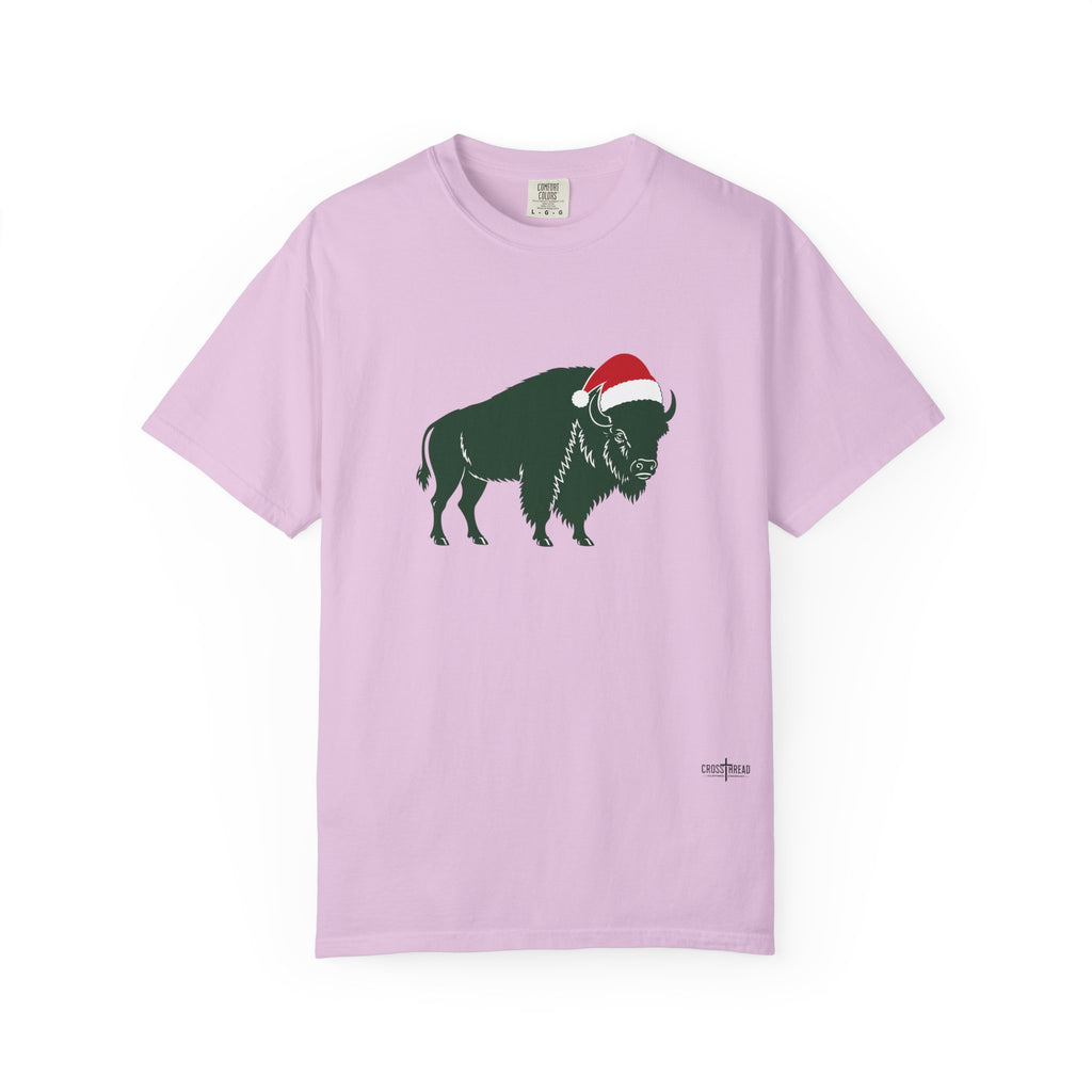 Buffalo Santa Hat Comfort Colors T-Shirt