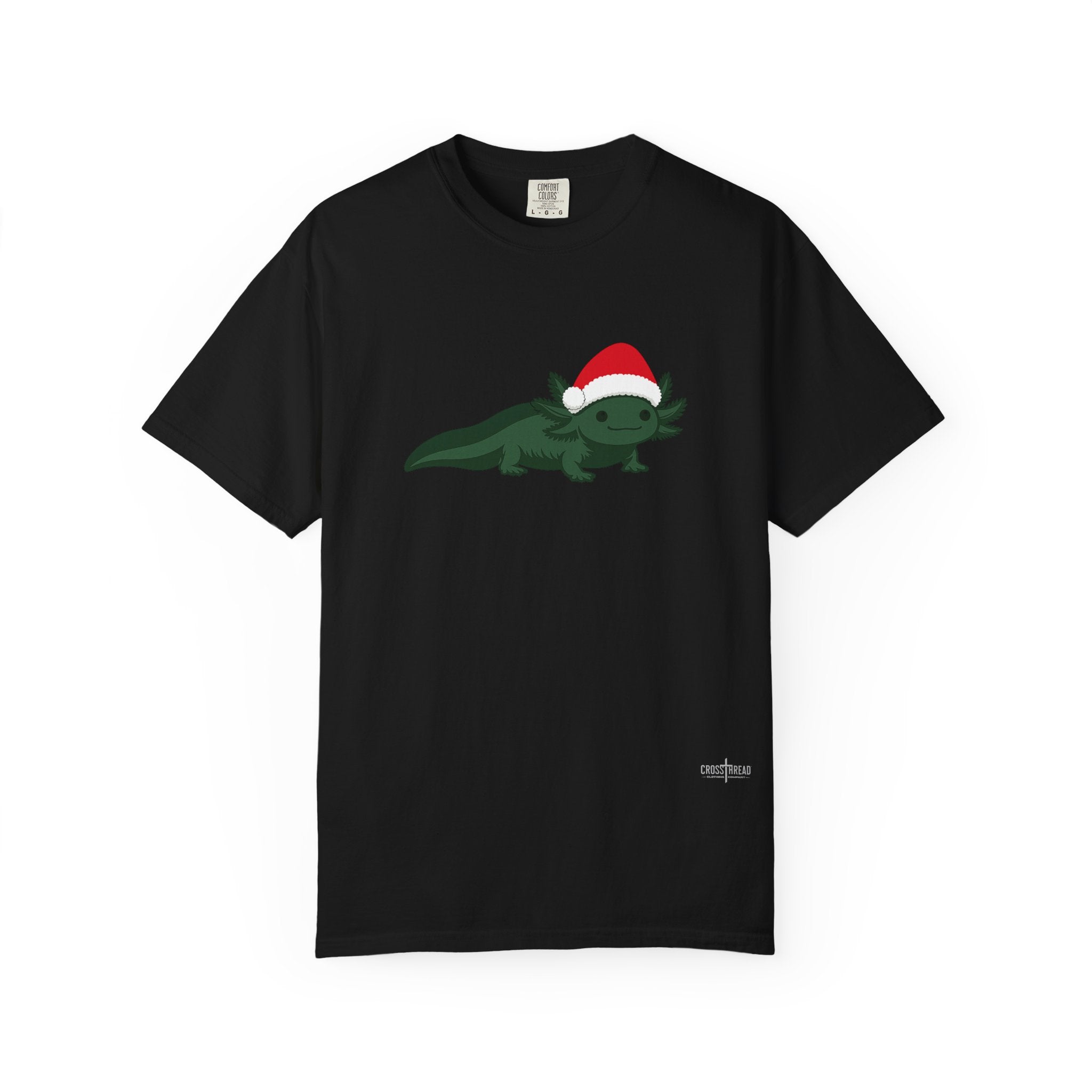 Axolotl Santa Hat Comfort Colors Shirt