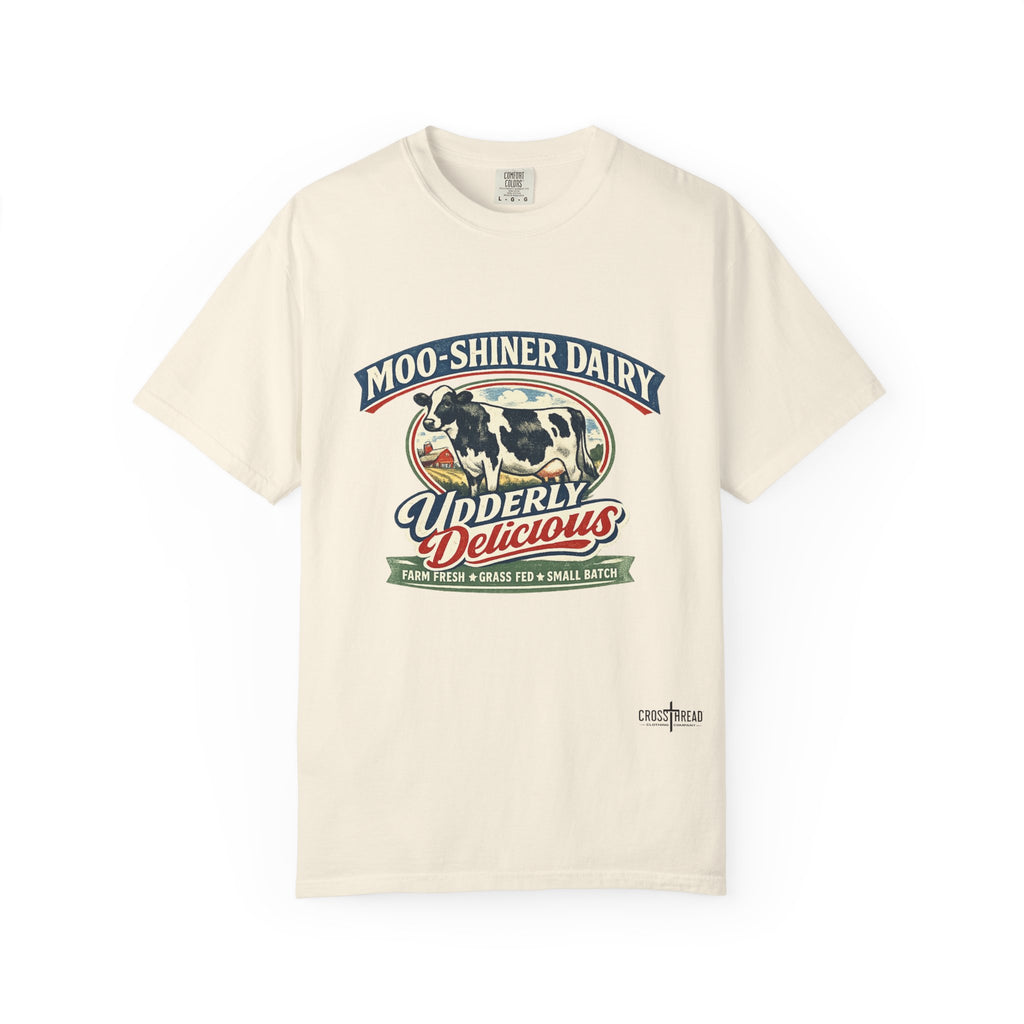 “Moo-Shiner Dairy” Udderly Delicious Graphic Tee