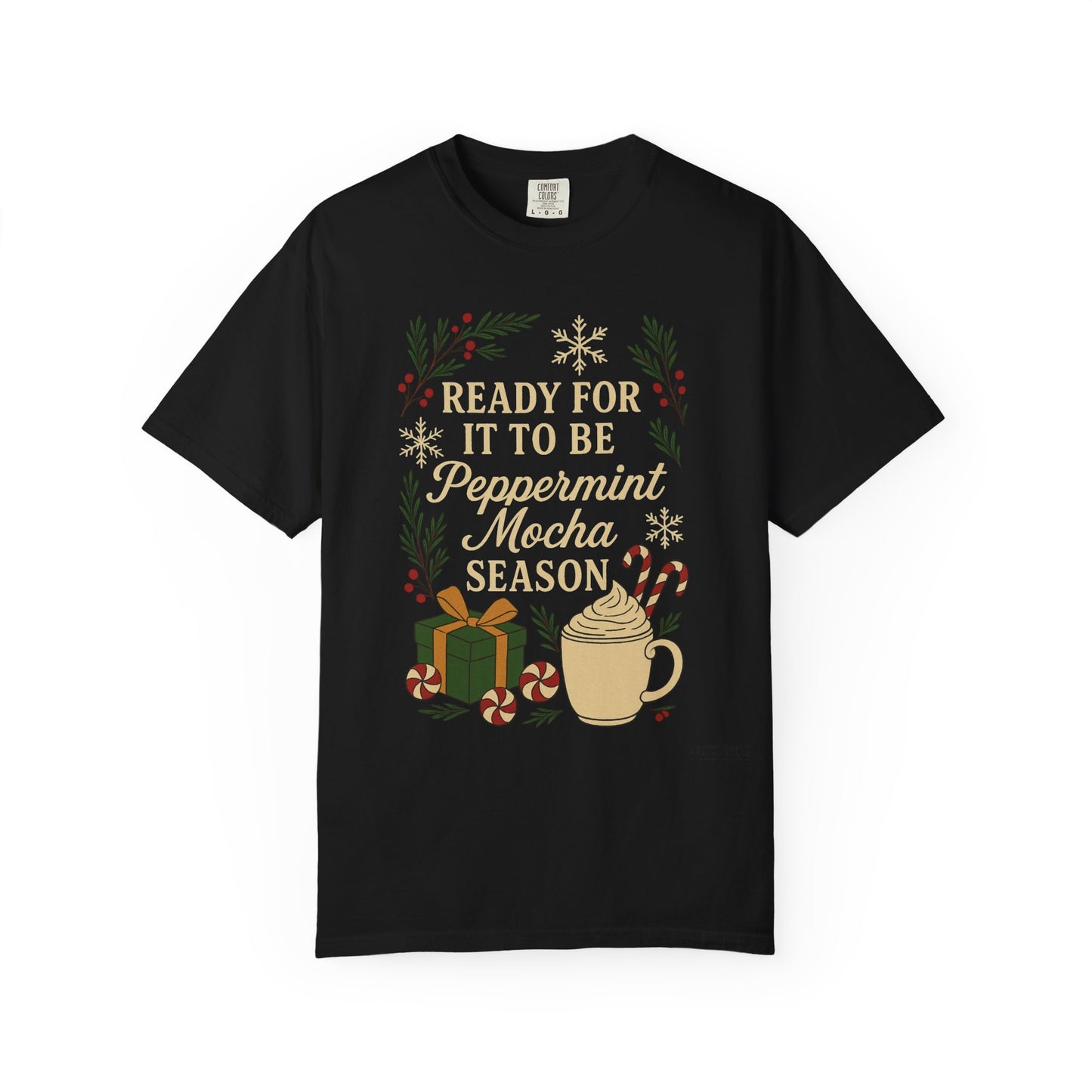 Christmas Peppermint Mocha Comfort Colors T-shirt