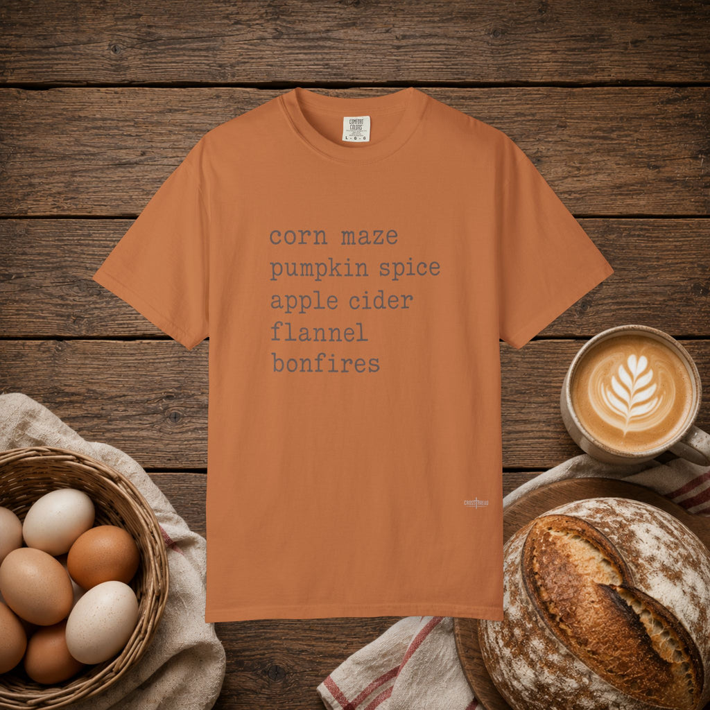 Fall List Comfort Colors Shirt