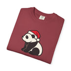 Panda Santa Hat Comfort Colors T-Shirt