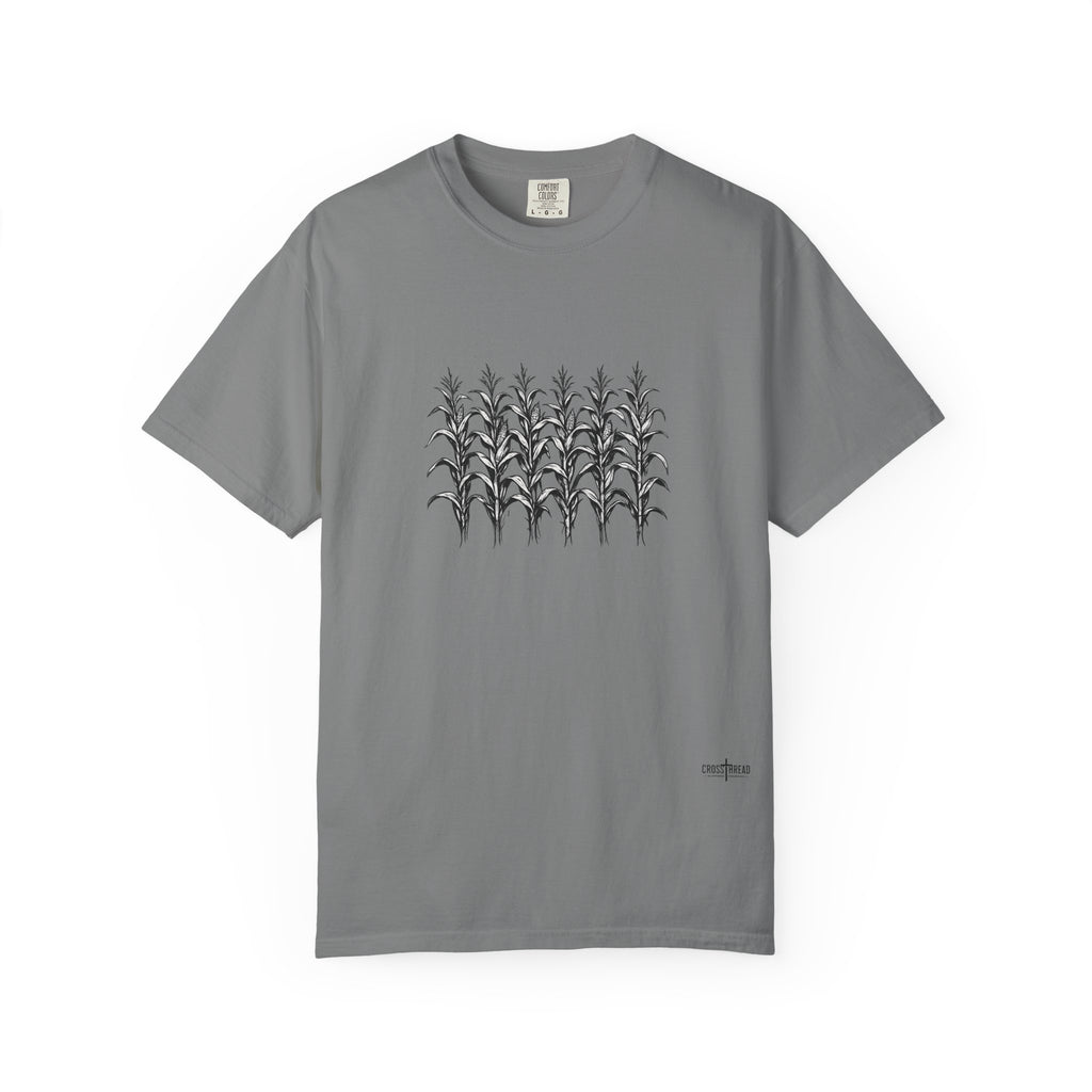Row of Corn Graphic T-Shirt — Minimal Botanical Farm Tee