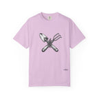 Gardener Crossed Trowel & Cultivator Tee — Vintage Gardening Tool Graphic Shirt