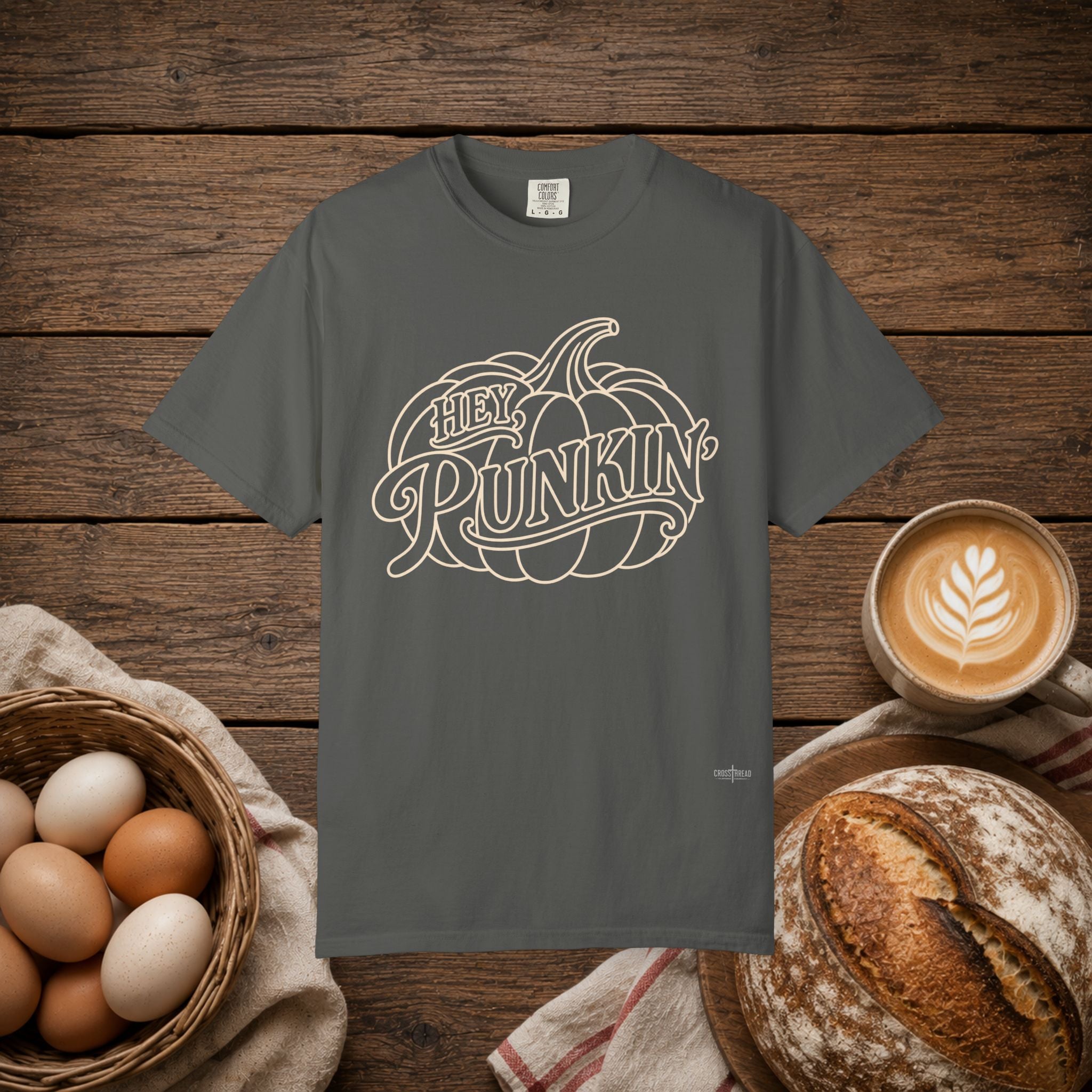 Hey Punkin' Lineart Comfort Colors Shirt