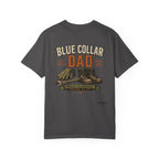 Blue Collar Dad T-Shirt — Vintage Work Gloves and Boots Design