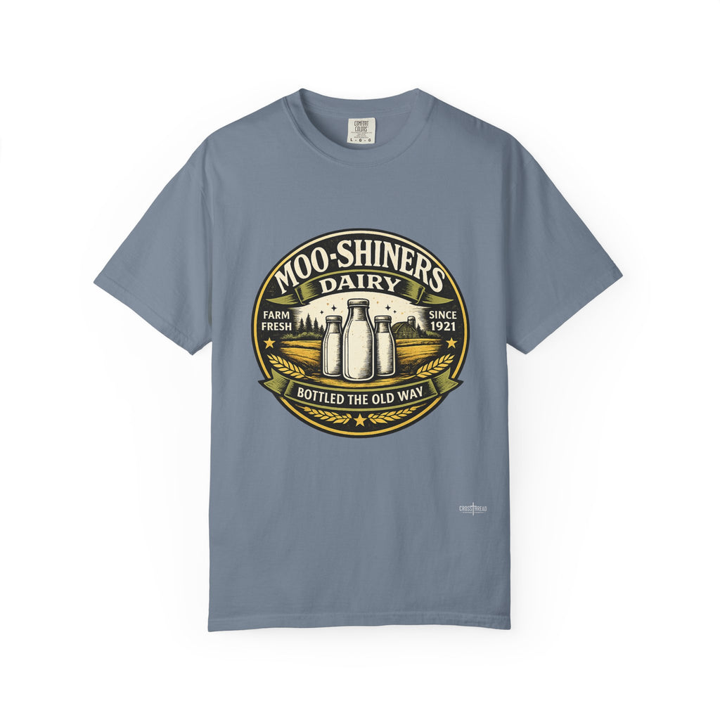 Moo-Shiners Dairy Vintage Milk Bottle T-Shirt