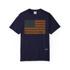 Patriotic Farmer Tractor T‑Shirt — American Flag Farm Tee