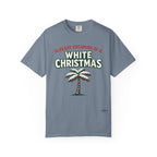 White Christmas Palm Tree T-Shirt – 'Already Dreaming of a White Christmas' Holiday Tee