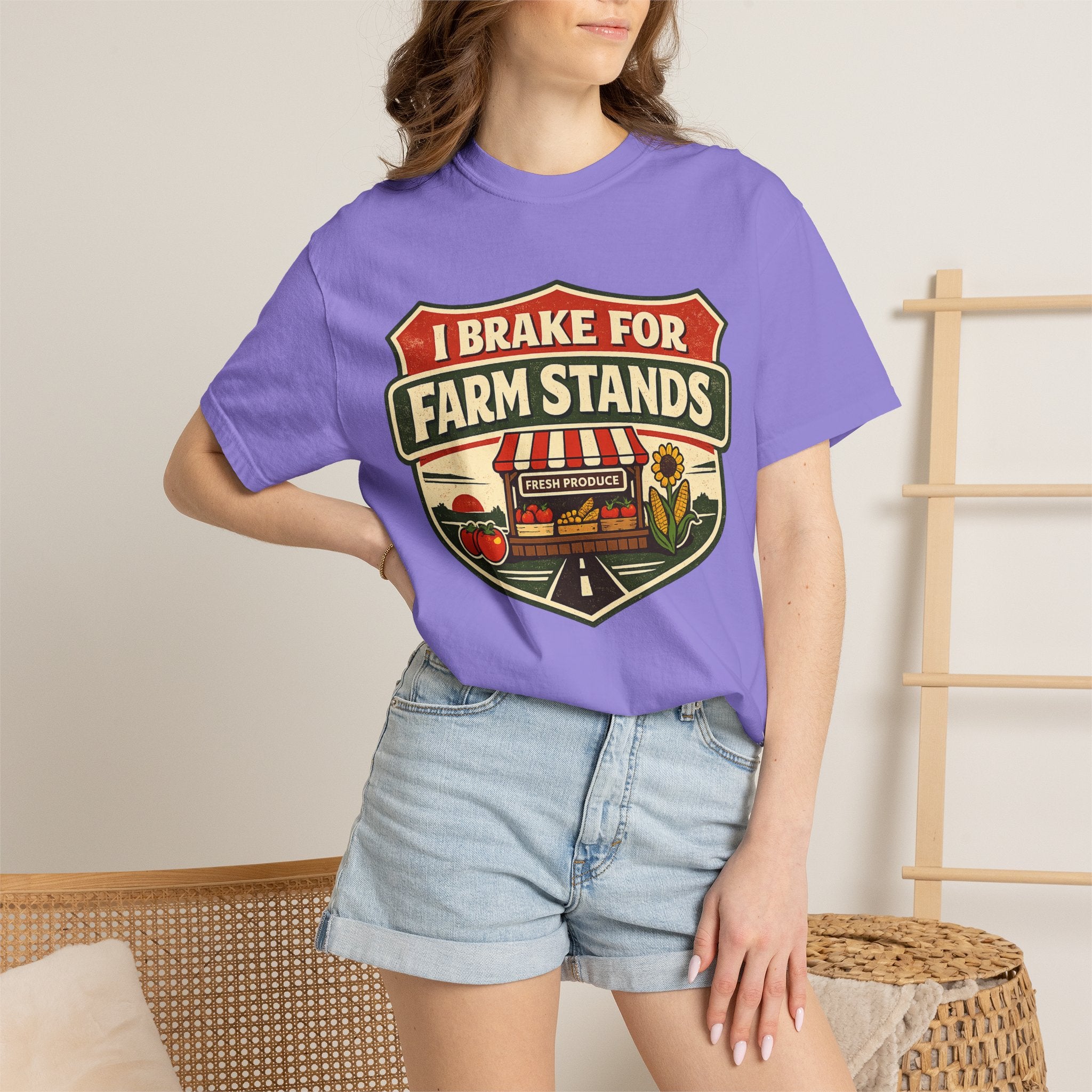 “I Brake for Farm Stands” Vintage Farm Market Tee
