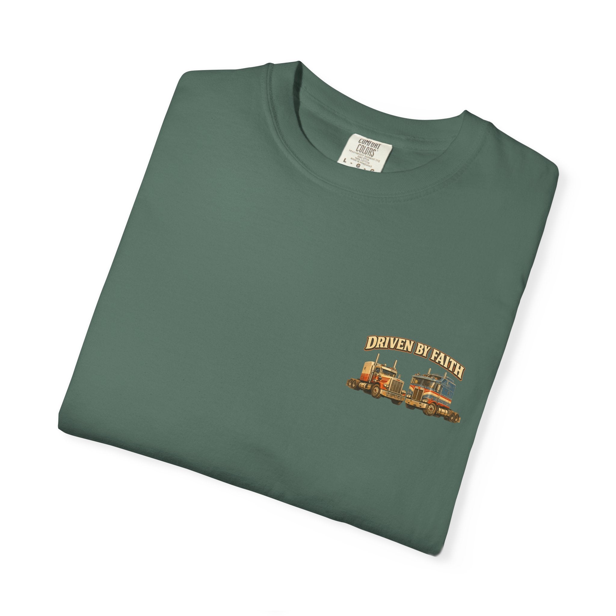 Driven by Faith Vintage Style Trucker T-Shirt