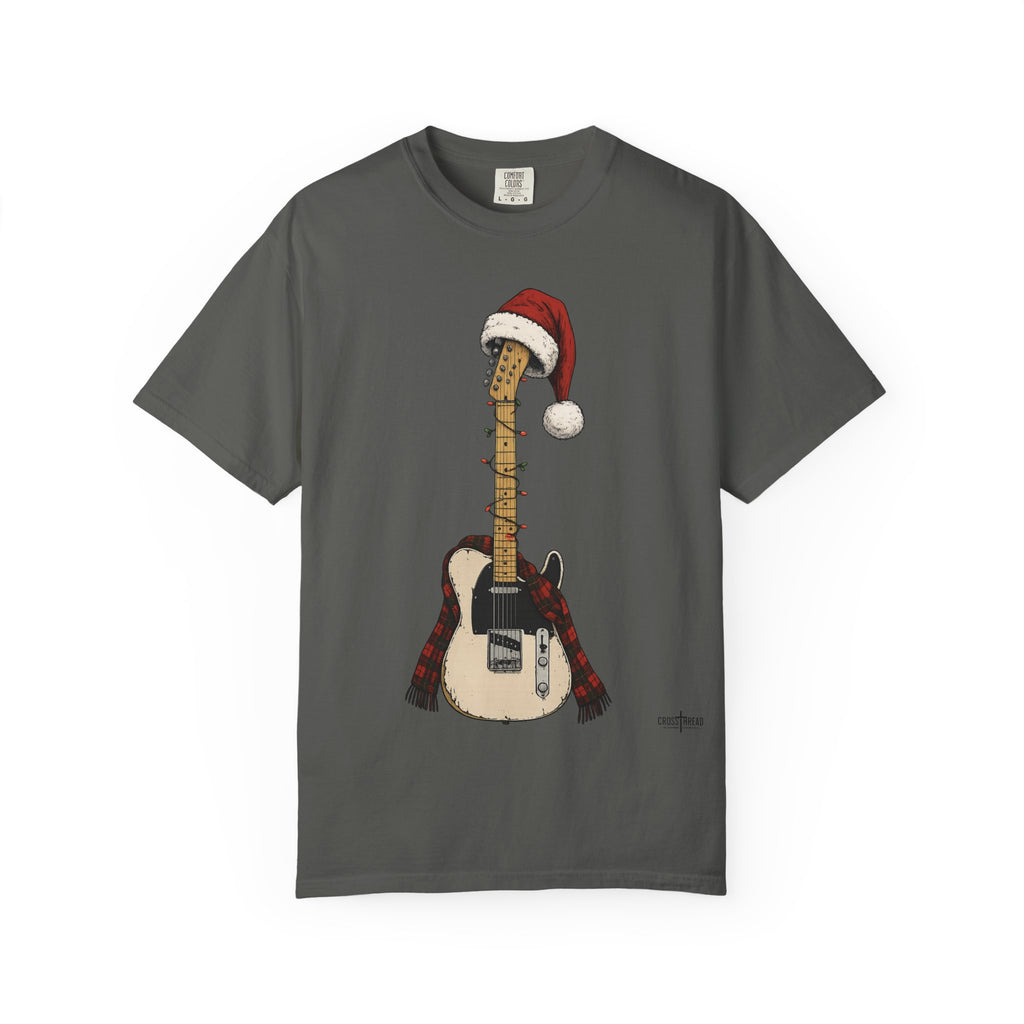 Christmas T-Style Guitar Comfort Colors Shirt