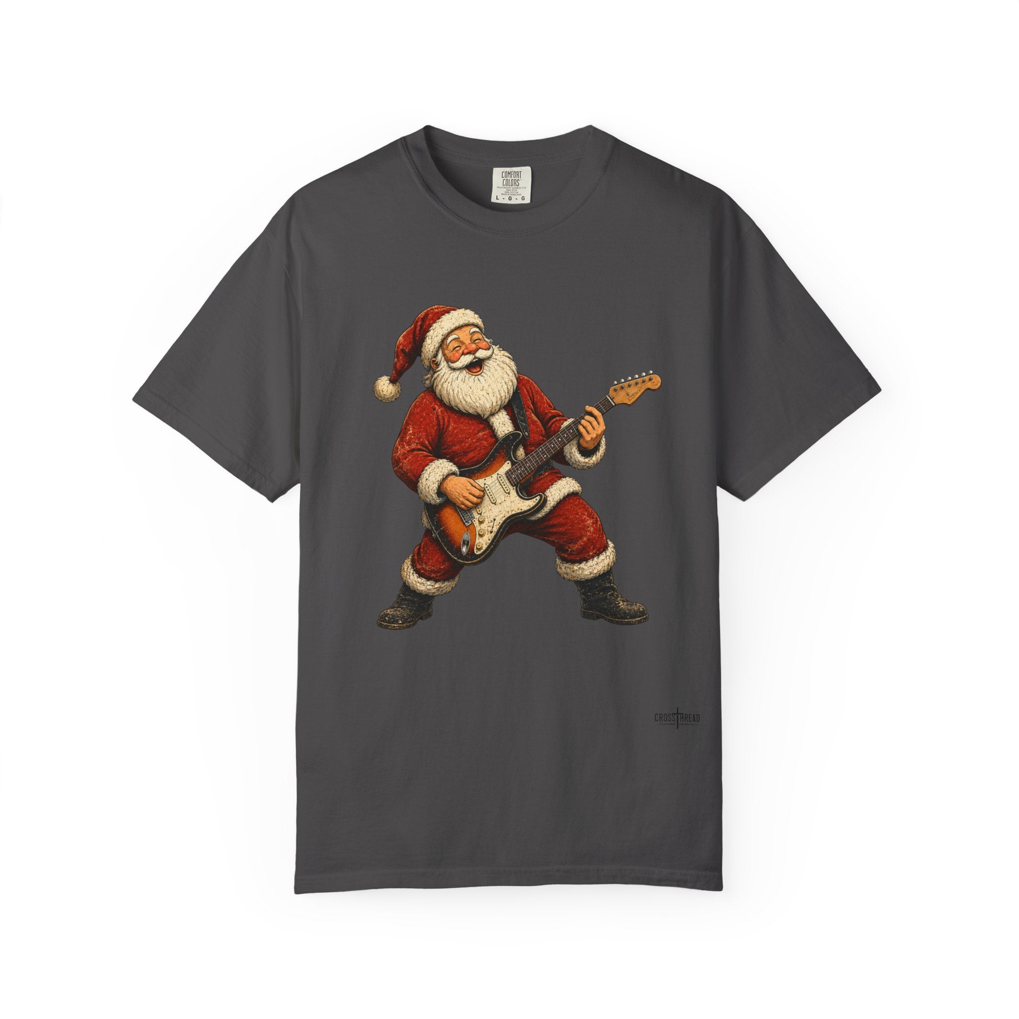 Santa S-Style Guitar Comfort Colors Shirt