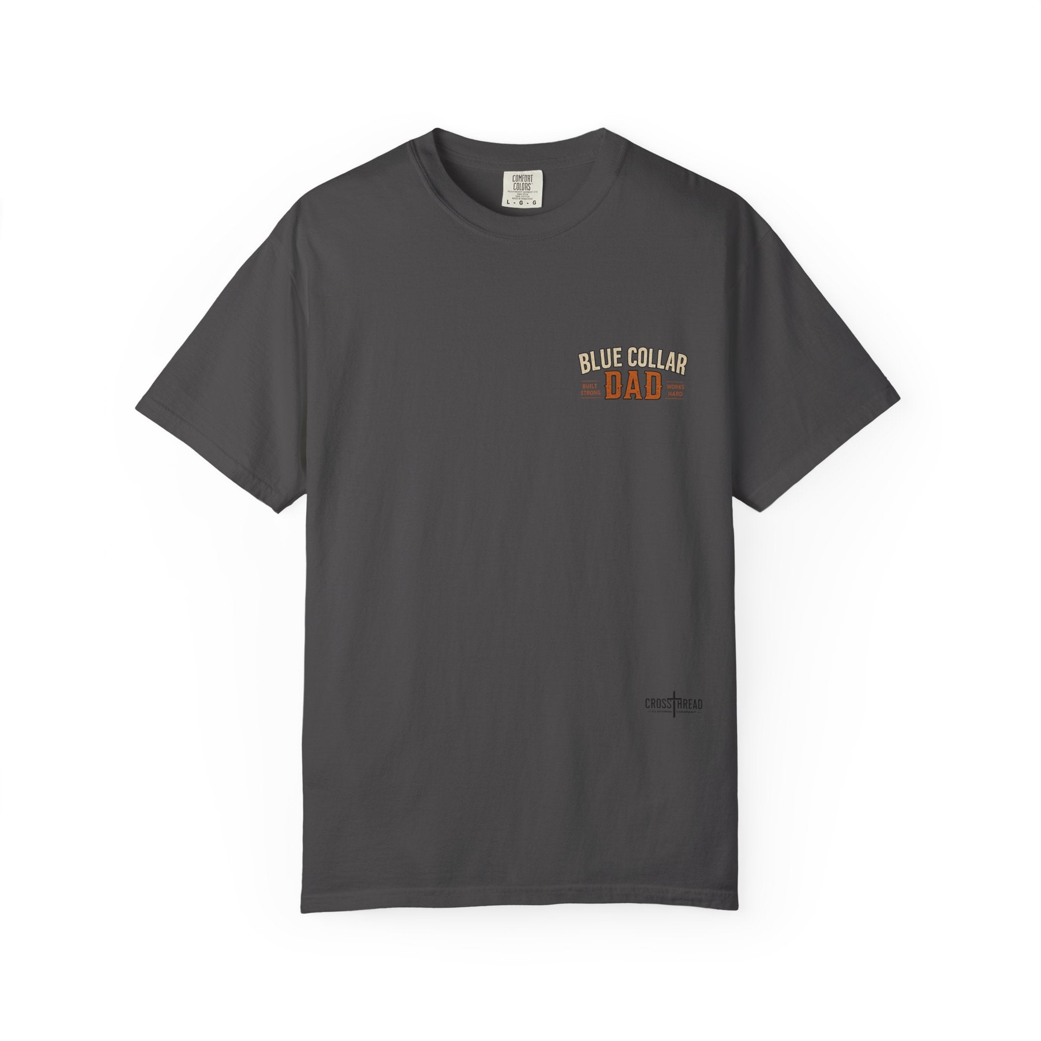 Blue Collar Dad T-Shirt — Vintage Work Gloves and Boots Design