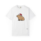 Capybara Santa Hat Comfort Colors T-Shirt