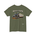 Driven By Faith Truck T-Shirt — 'Jesus Saves' Christian Trucker Tee