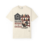 Raising Patriots & Chickens T-Shirt — Rustic American Chicken Tee