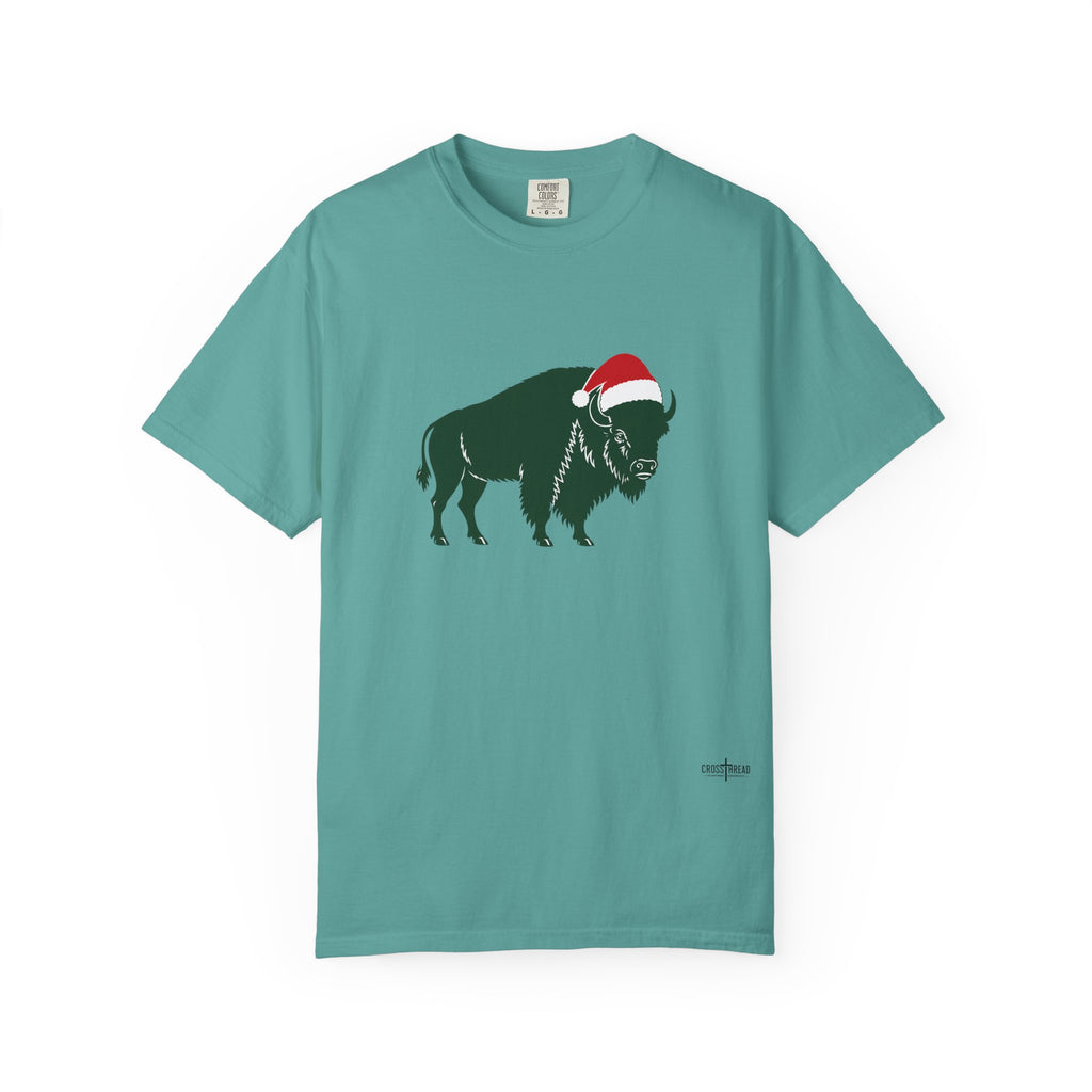 Buffalo Santa Hat Comfort Colors T-Shirt