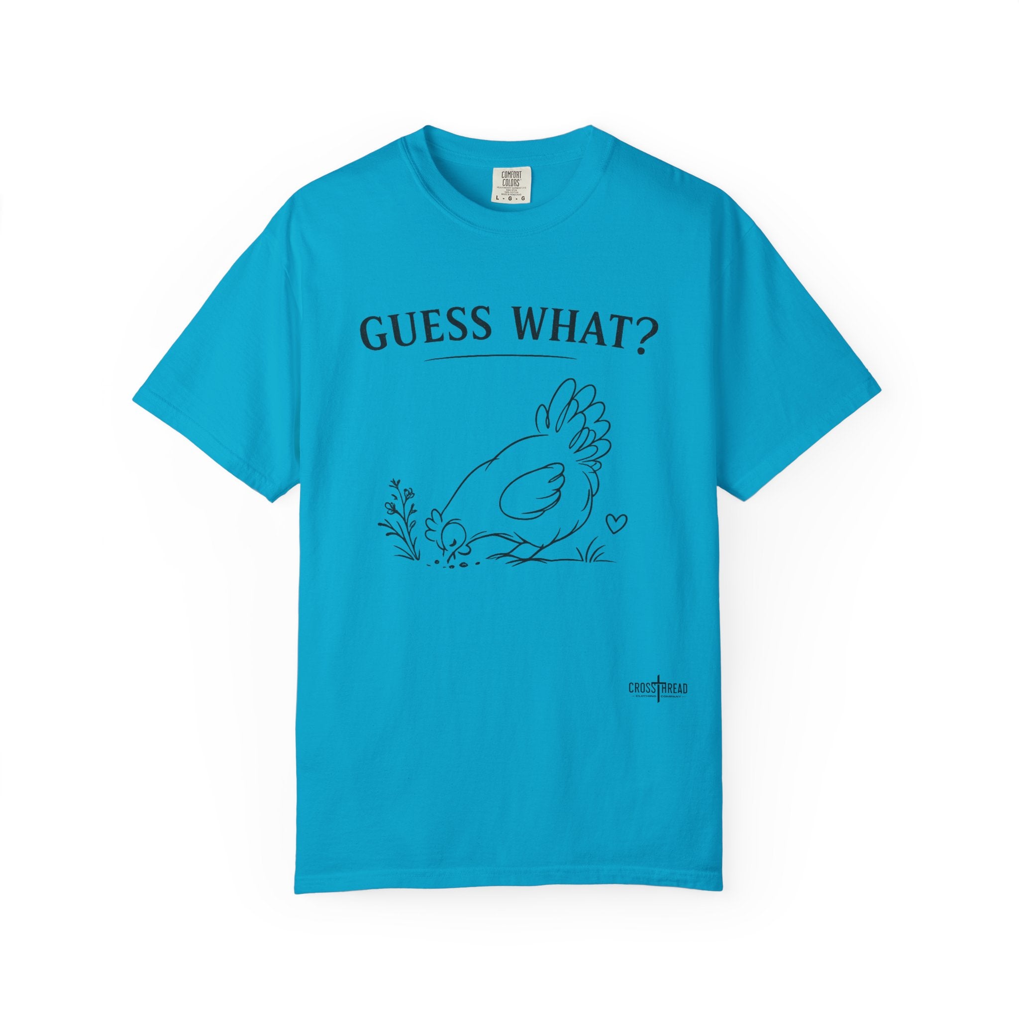 "Guess What?" Chicken Butt Cute Hen Graphic Tee