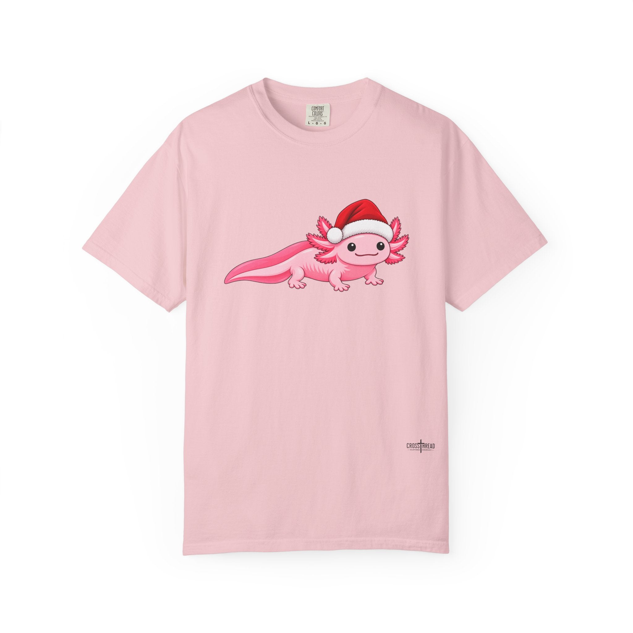 Axolotl Santa Hat Comfort Colors Shirt