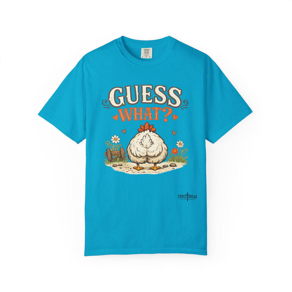 Guess What? Chicken Butt T-Shirt — Funny Farm Animal Graphic Tee