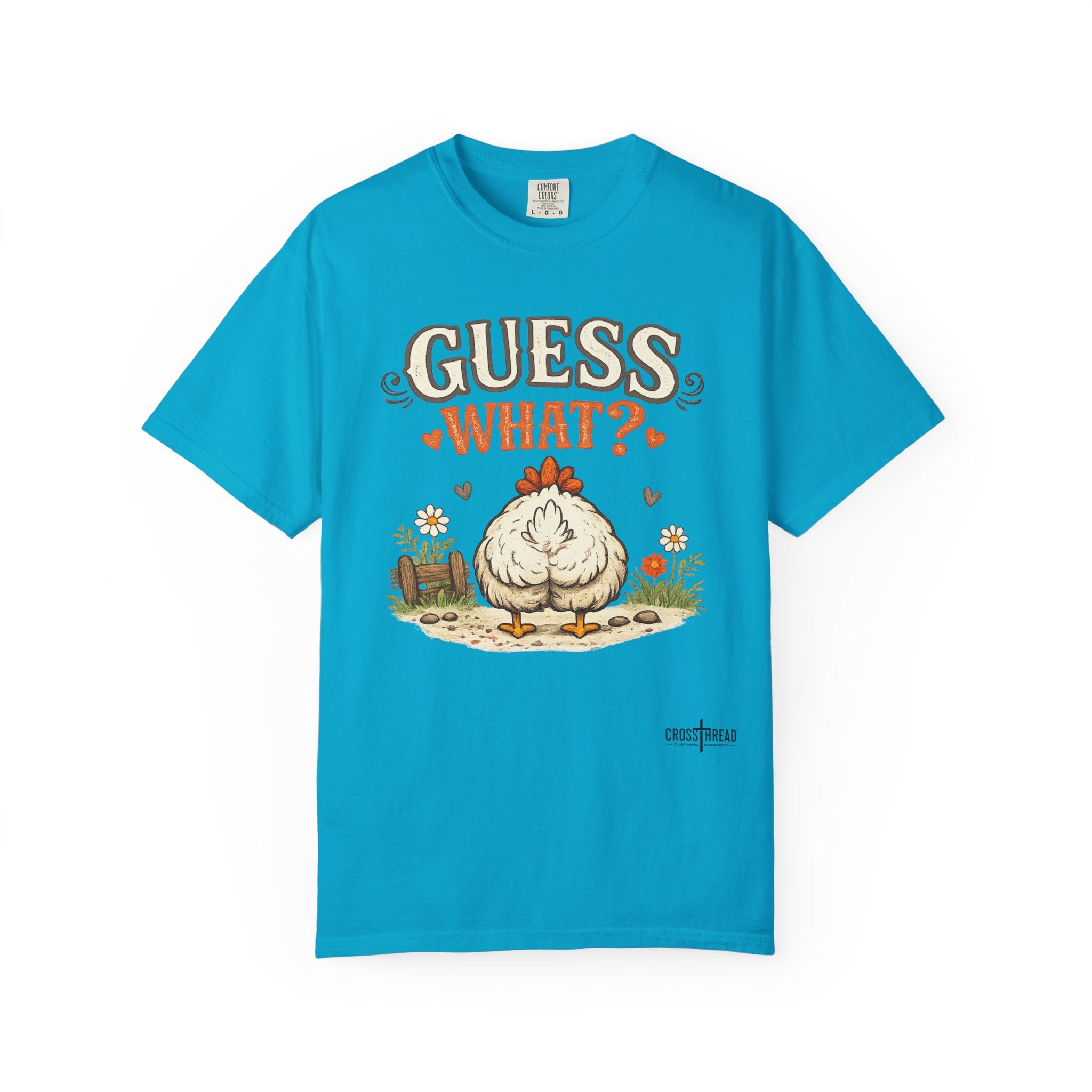 Guess What? Chicken Butt T-Shirt — Funny Farm Animal Graphic Tee