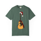 Christmas Acoustic Guitar Comfort Colors Shirt