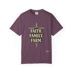 Faith Family Farm T-Shirt — Rustic Farmhouse Graphic Tee