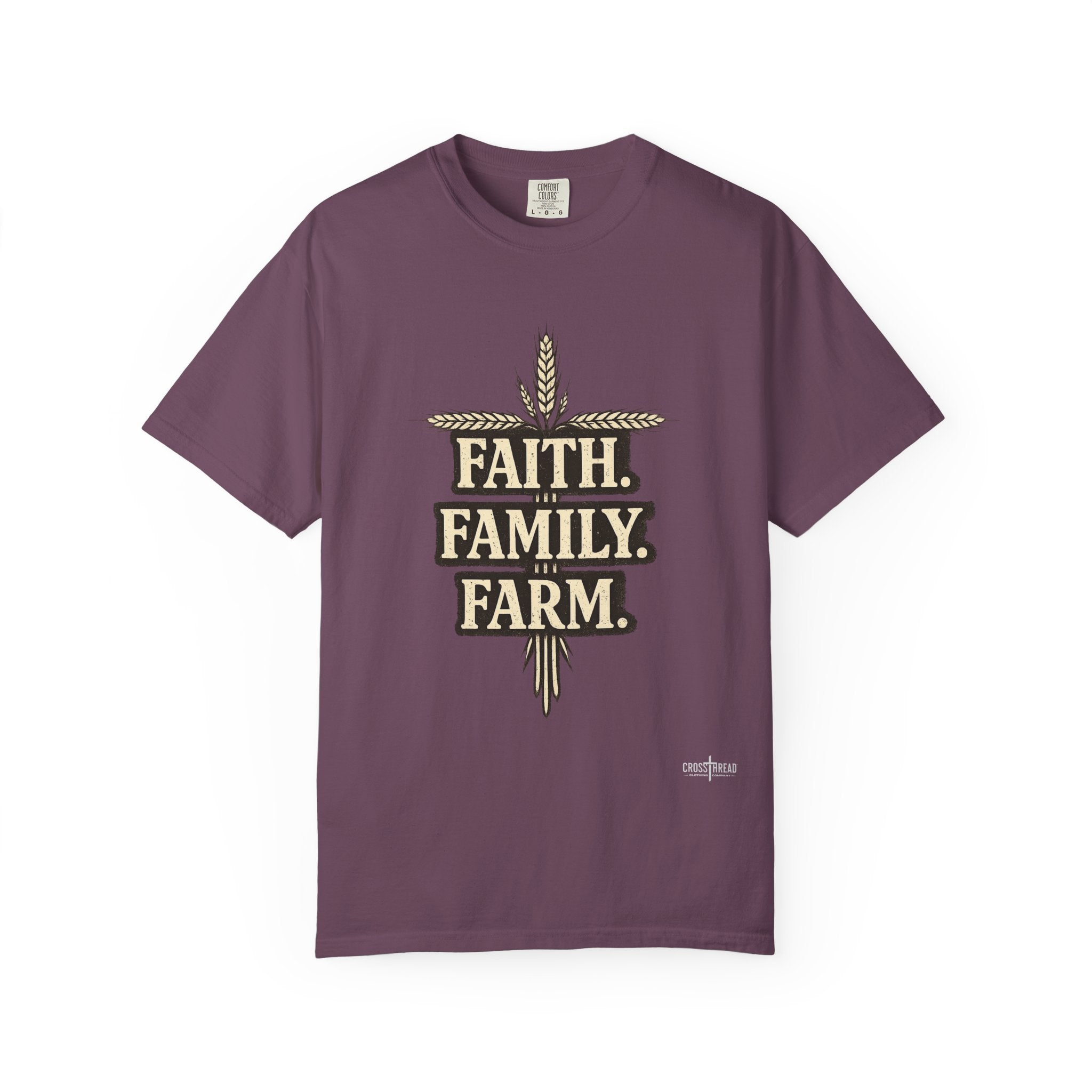 Faith Family Farm T-Shirt — Rustic Farmhouse Graphic Tee