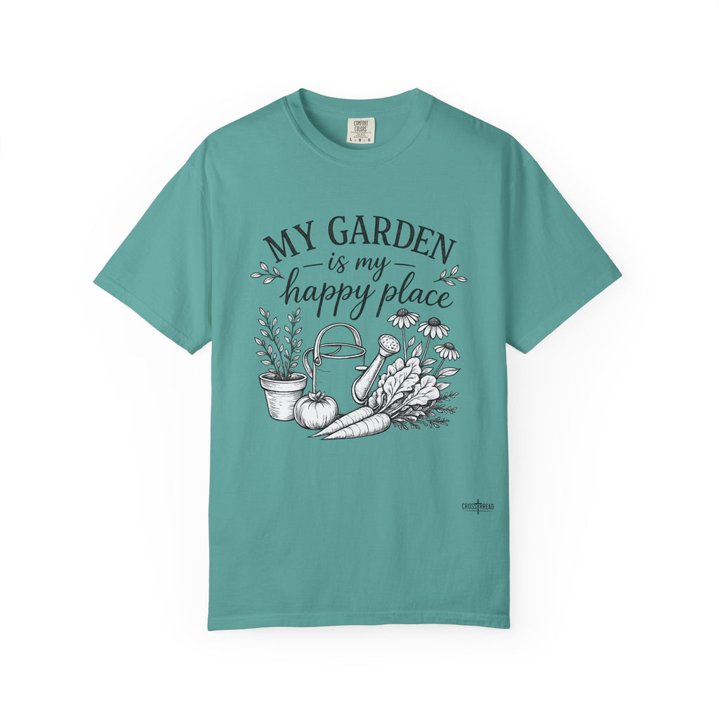 "My Garden is My Happy Place" Premium Comfort Colors T Shirt