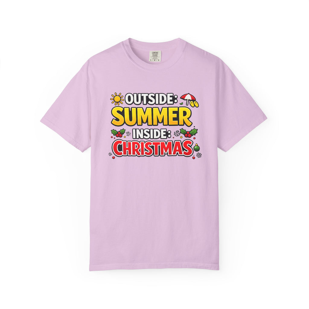 Summer Outside Inside Christmas T-Shirt