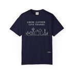 Grow. Gather. Give Thanks. T-Shirt — Garden Harvest Graphic Tee