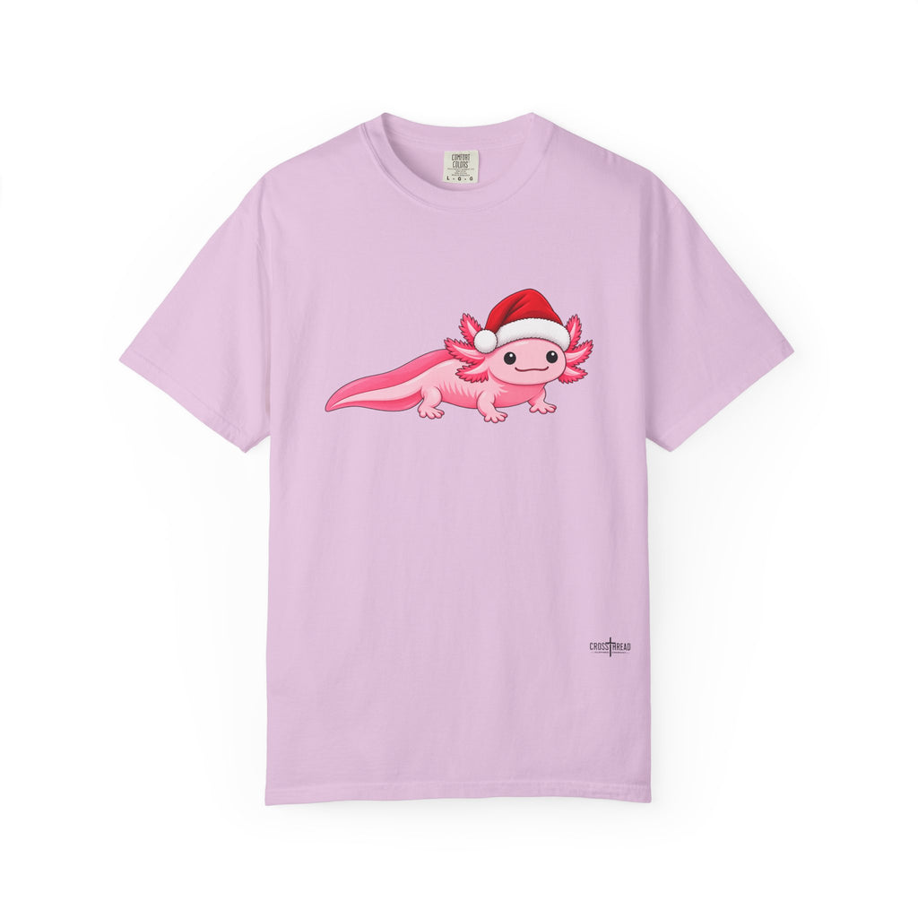 Axolotl Santa Hat Comfort Colors Shirt