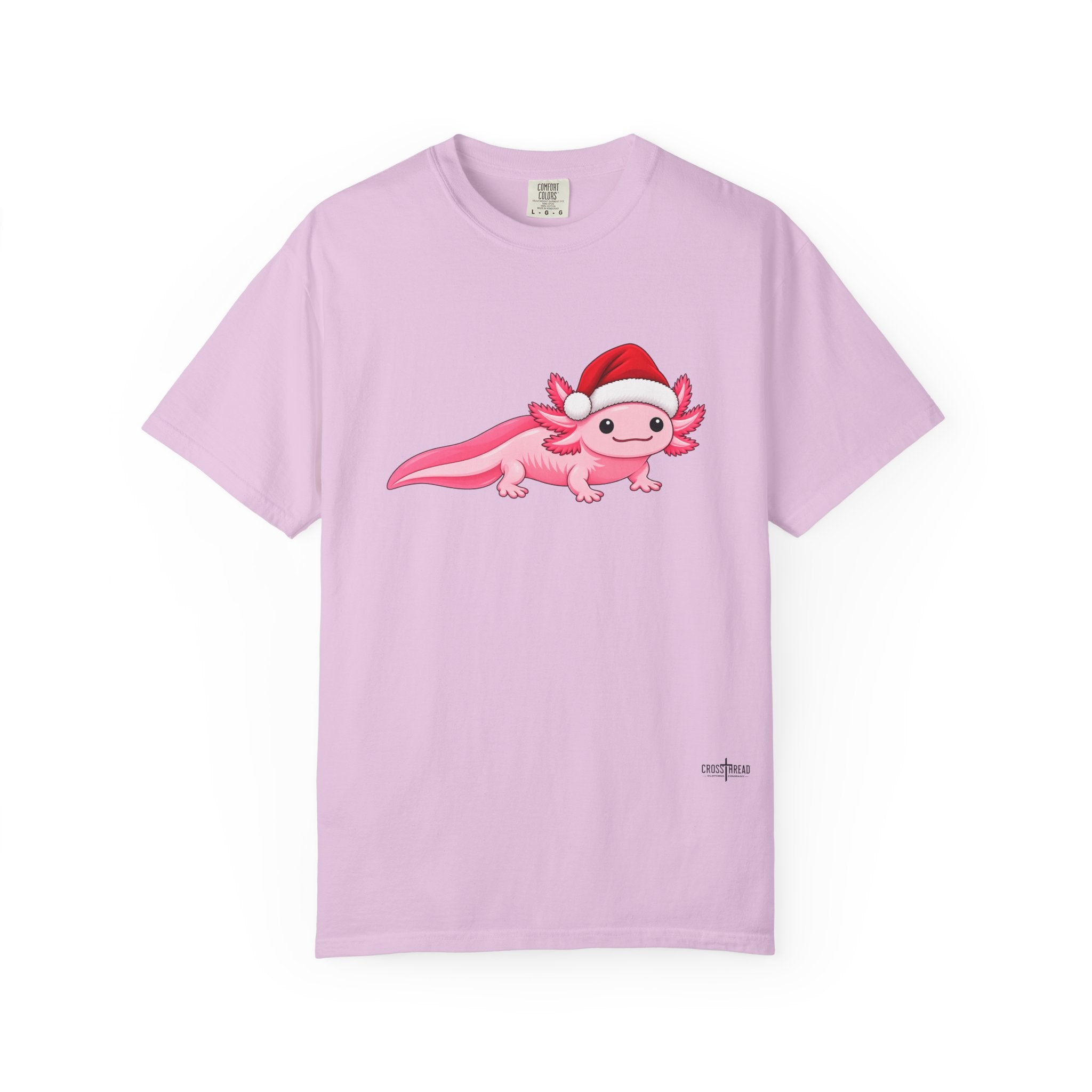 Axolotl Santa Hat Comfort Colors Shirt