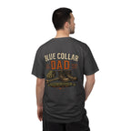 Blue Collar Dad T-Shirt — Vintage Work Gloves and Boots Design
