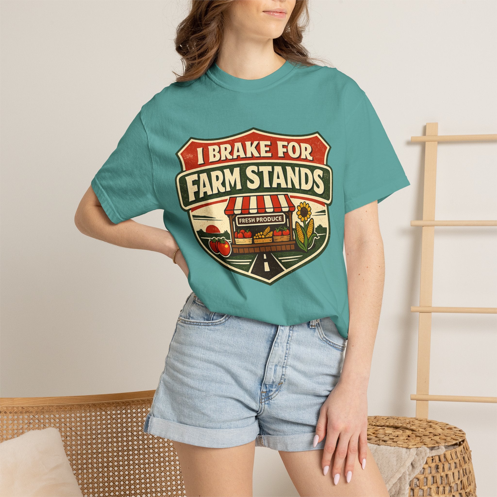 “I Brake for Farm Stands” Vintage Farm Market Tee