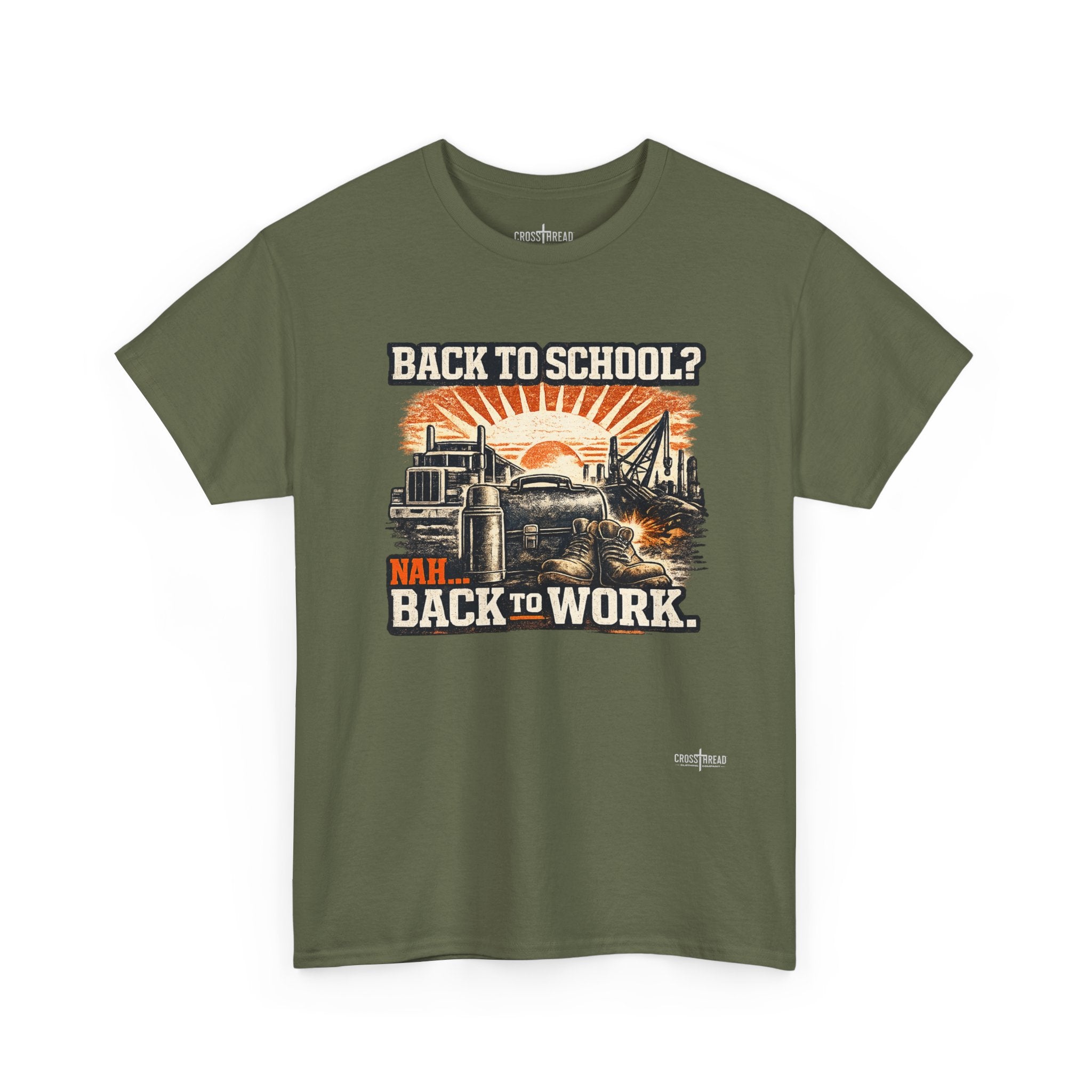 “Back to School? Nah. Back to Work.” Vintage Tradesman T Shirt