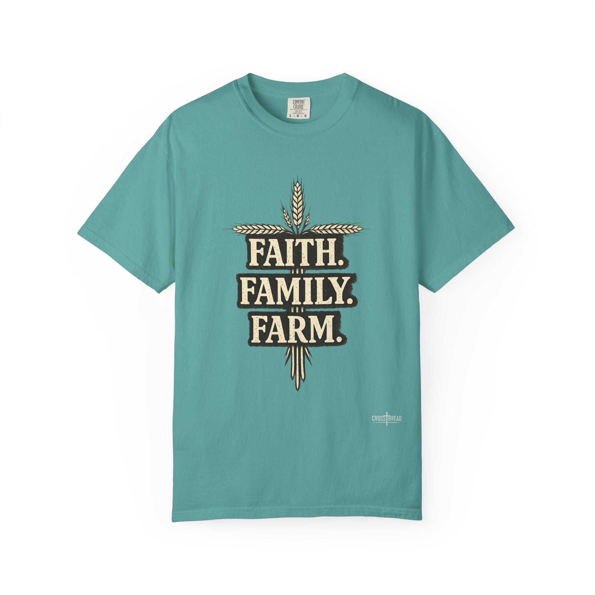Faith Family Farm T-Shirt — Rustic Farmhouse Graphic Tee