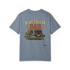 Blue Collar Dad T-Shirt — Vintage Work Gloves and Boots Design