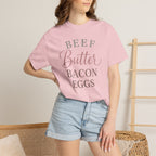 "Beef Butter Bacon Eggs" Carnivore Liftstyle T‑Shirt