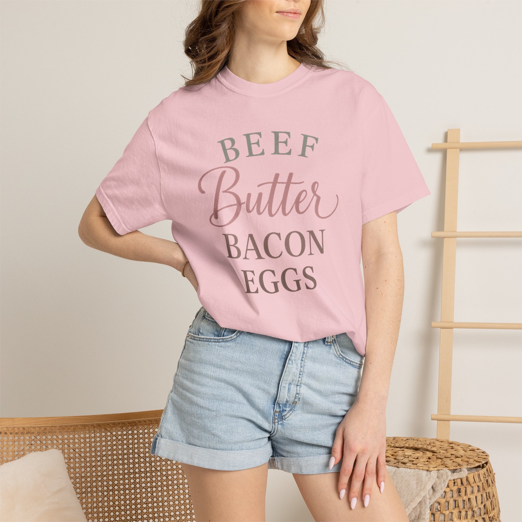 "Beef Butter Bacon Eggs" Carnivore Liftstyle T‑Shirt