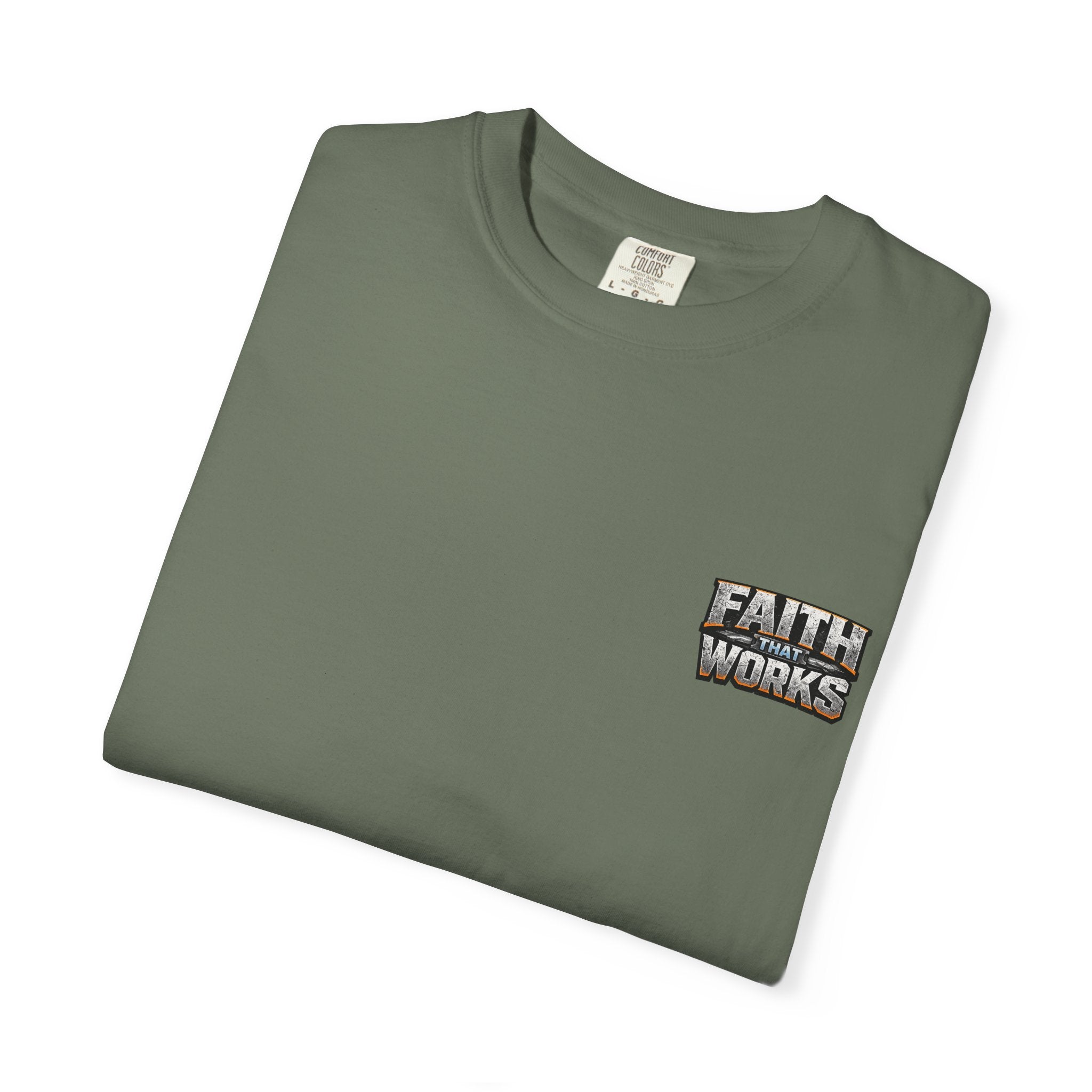 Faith That Works Tee — Christian Tradesman Graphic T-Shirt