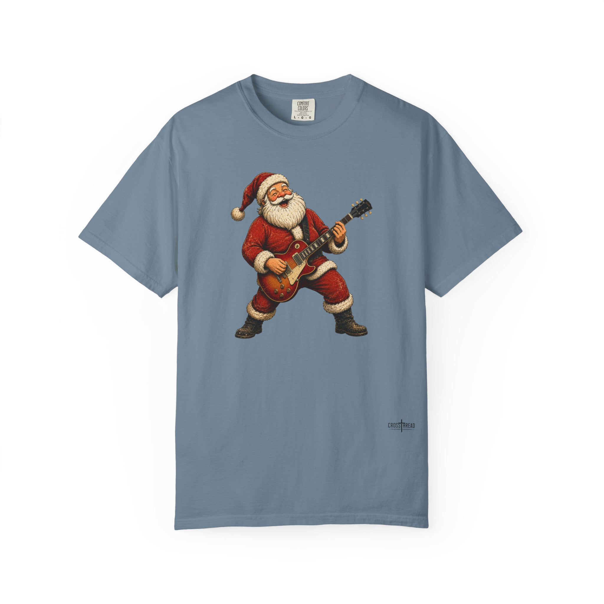 Santa LP-Style Guitar Comfort Colors Shirt