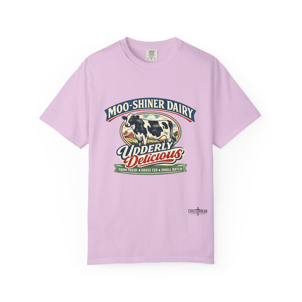 “Moo-Shiner Dairy” Udderly Delicious Graphic Tee