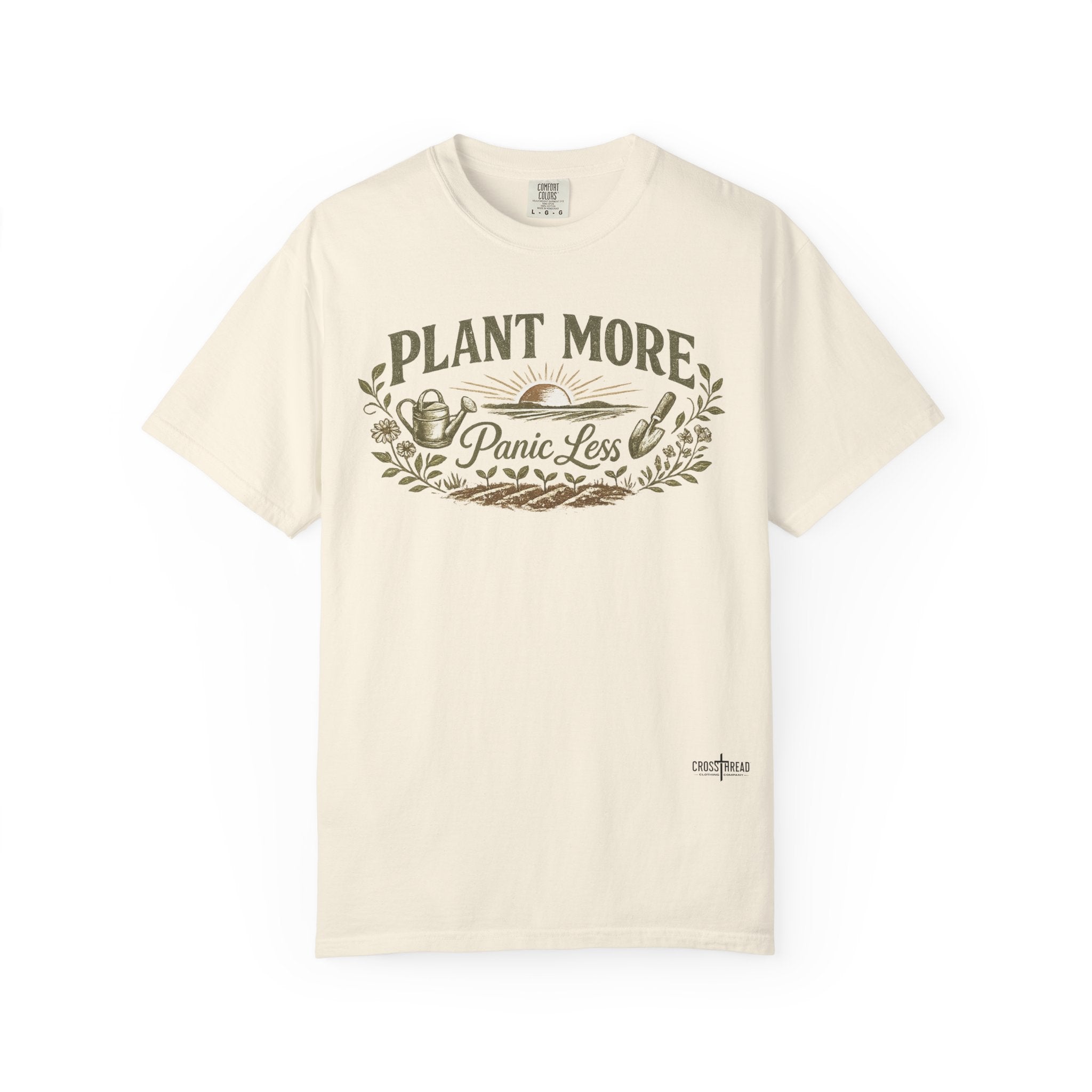 Plant More Panic Less T-Shirt