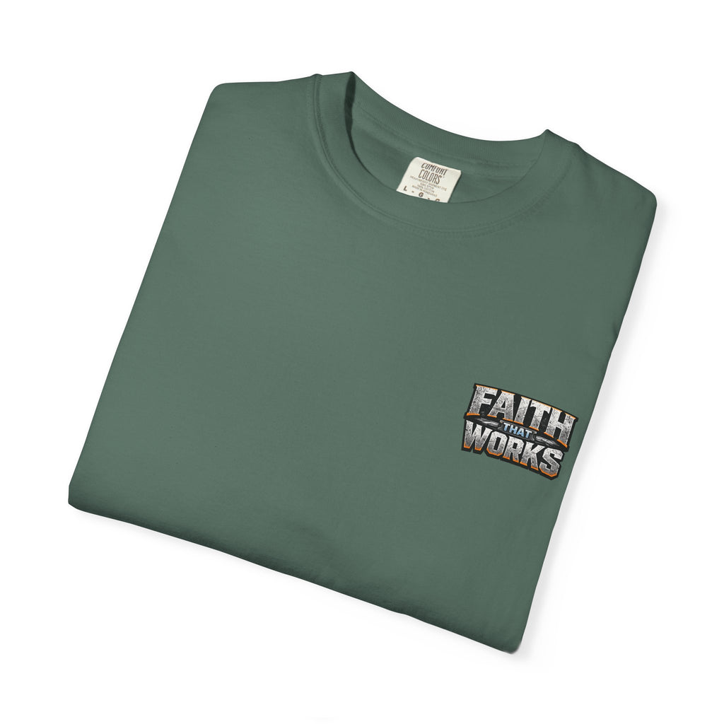 Faith That Works Tee — Christian Tradesman Graphic T-Shirt