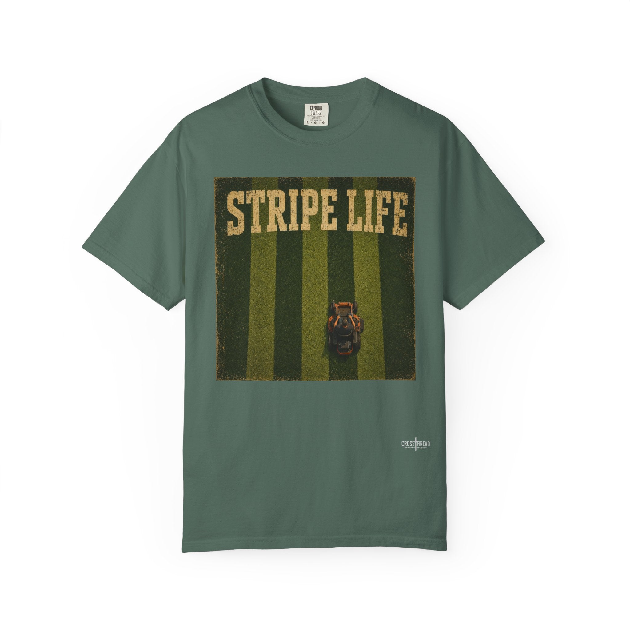 Stripe Life Lawn Mower Tee