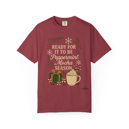 Christmas Peppermint Mocha Comfort Colors T-shirt