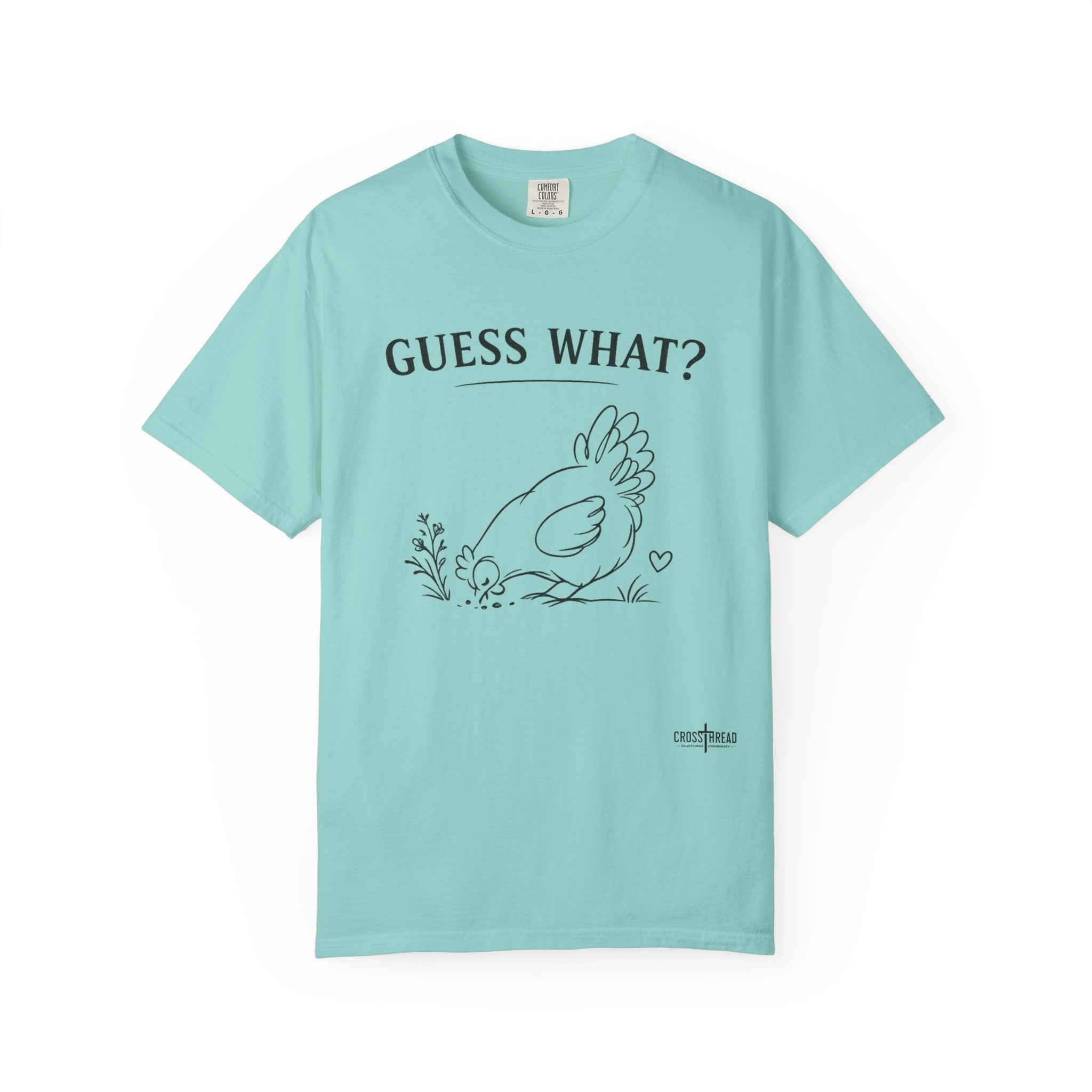 "Guess What?" Chicken Butt Cute Hen Graphic Tee